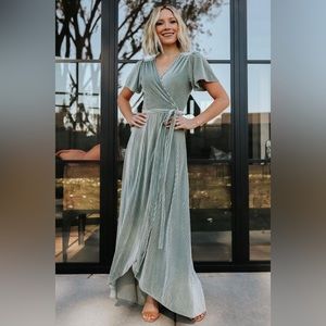 M Balticborn velvet wrap dress